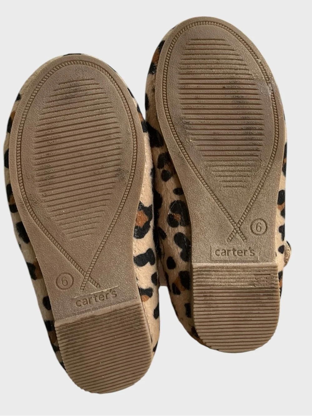 Carter’s Leopard Cat Mary Jane Flats Baby Girl Size 6